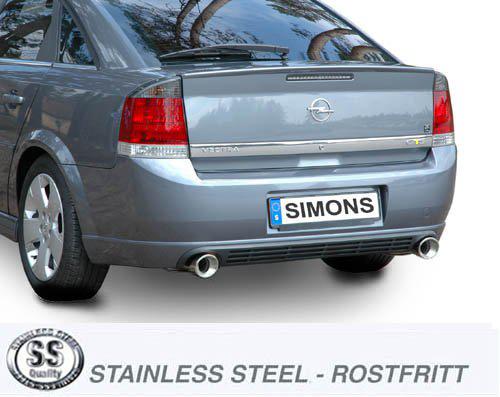 Sportovní výfuk Simons – OPEL Vectra C 1.8/2.0T/2.2/3.2/1.9CDTI/2.0DTI/2.2DTI/3.0CDTI (2002–2008) - 083DH1R