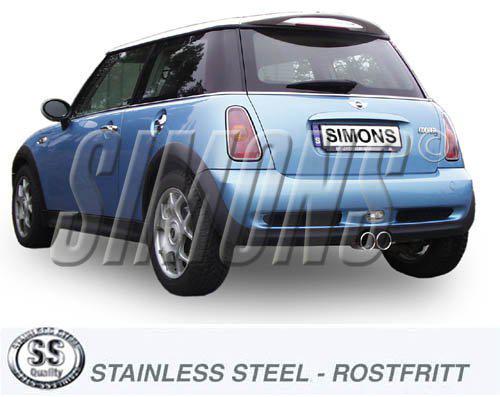 Sportovní výfuk Simons – MINI Mini Cooper S (2001–2006) - 0MBCH0DR