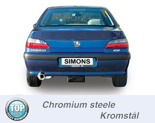 Sportovní výfuk Simons – PEUGEOT 406 2.0i 1996-2004 (1996–2004) - 0PA-H0