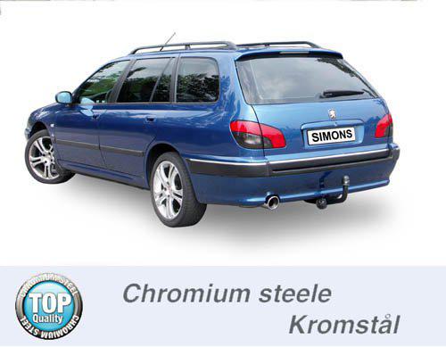 Sportovní výfuk Simons – PEUGEOT 406 3.0 V6 (1996–2004) - 0PA-H7