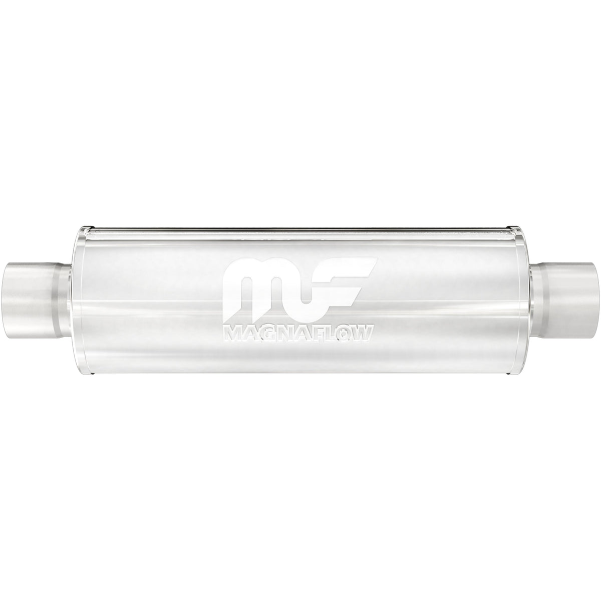 Tlumič výfuku MagnaFlow kulatý Ø 4 × 14″ (102 × 356 mm), průchozí, vstup / výstup 2″ - 10414