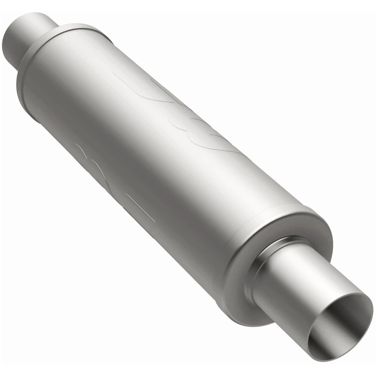 Tlumič výfuku MagnaFlow kulatý Ø 4 × 14″ (102 × 356 mm), průchozí, vstup / výstup 2,25″ - 10445