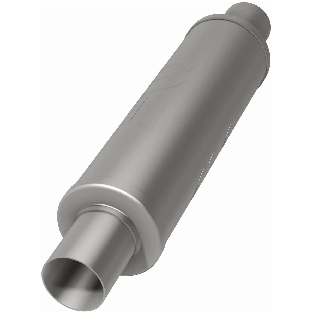 Tlumič výfuku MagnaFlow kulatý Ø 4 × 14″ (102 × 356 mm), průchozí, vstup / výstup 2,25″ - 10445