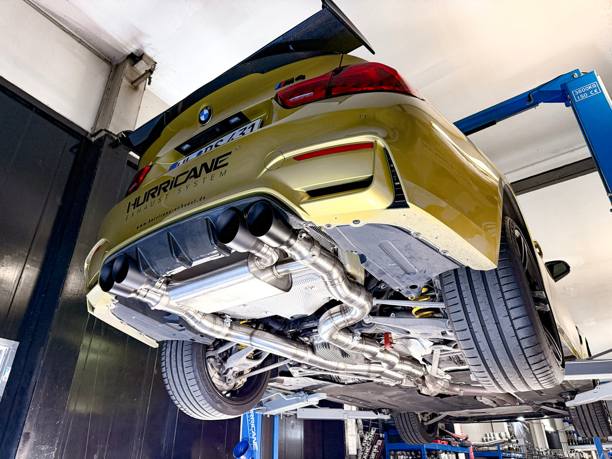 Sportovní klapkový výfuk Hurricane 3,5″ equal length – BMW M3 F80 Competition 450 k