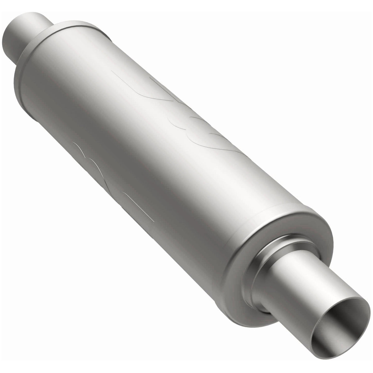 Tlumič výfuku MagnaFlow kulatý Ø 5 × 14″ (127 × 356 mm), průchozí, vstup / výstup 2,25″ - 12865
