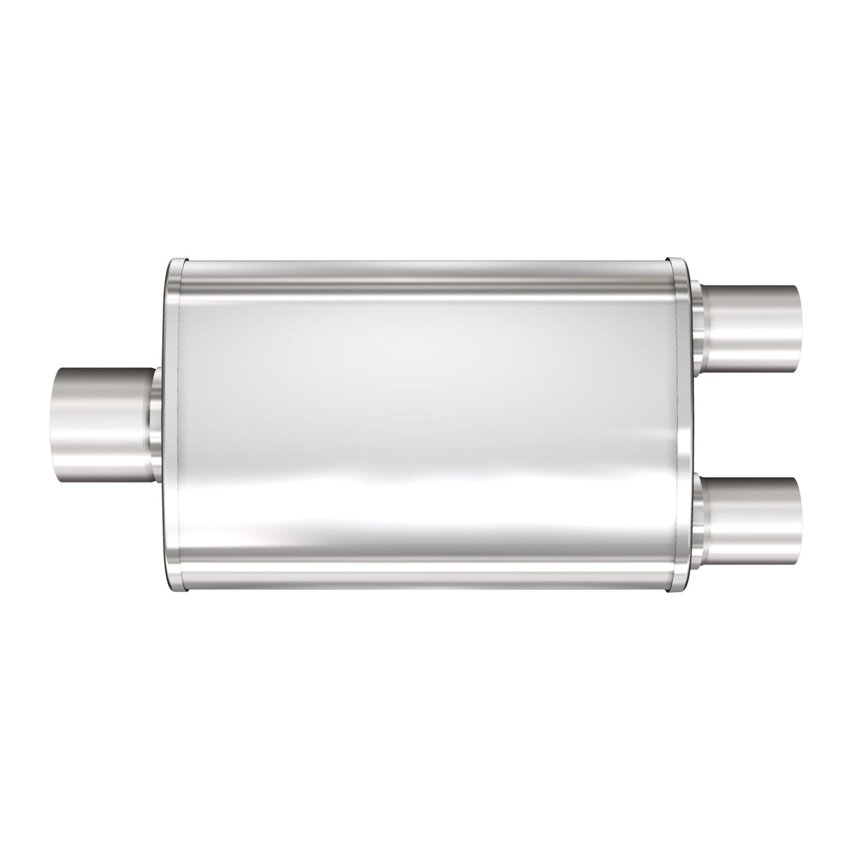 Tlumič výfuku MagnaFlow XL oválný 4 × 9 × 14″, vícekomorový, středový vstup / dvojitý výstup