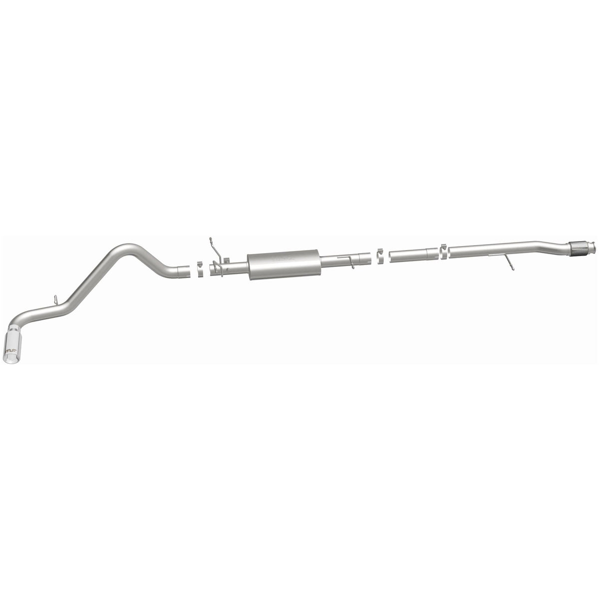 MagnaFlow Street Series cat-back výfuk – Chevrolet Silverado 1500 (2014–2018) / GMC Sierra 1500 (2014–2018) a další, koncovka Ø 4″ vpravo vzadu
