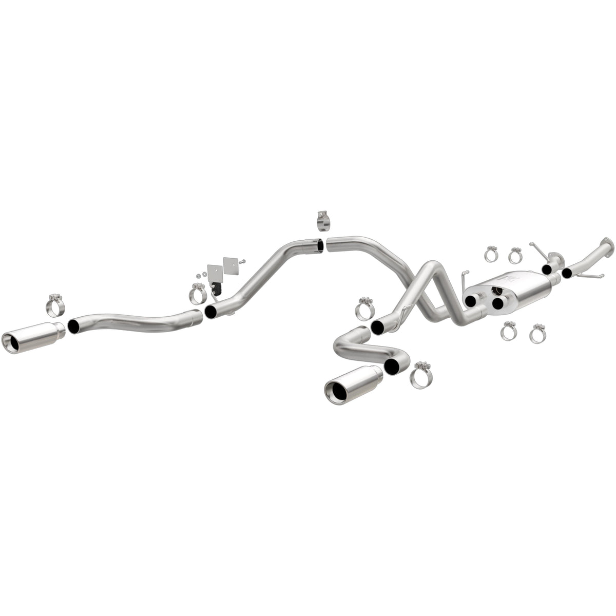 MagnaFlow Street Series cat-back výfuk – Toyota Tundra 5,7 / 4,6 (2014–2021), leštěné koncovky - 15305