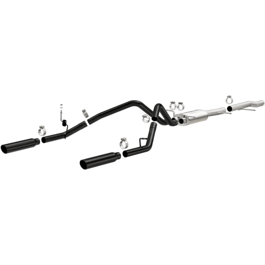 MagnaFlow Street Series cat-back výfuk – Chevrolet Silverado 1500 (2010–2013) / GMC Sierra 1500 (2010–2013), 2 koncovky Ø 3,5″ rozděleně vzadu