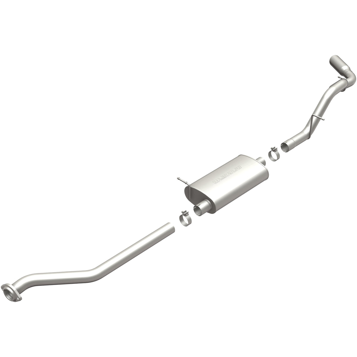 MagnaFlow Street Series cat-back výfuk – Chevrolet Silverado 1500 (1999–2002) / GMC Sierra 1500 (1999–2002), jednostěnná leštěná koncovka Ø 4″, potrubí Ø 3″ - 15618