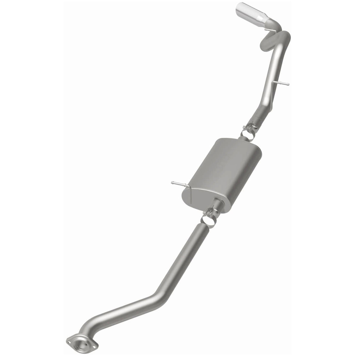 MagnaFlow Street Series cat-back výfuk – Chevrolet Silverado 1500 (1999–2002) / GMC Sierra 1500 (1999–2002), jednostěnná leštěná koncovka Ø 4″, potrubí Ø 3″ - 15618