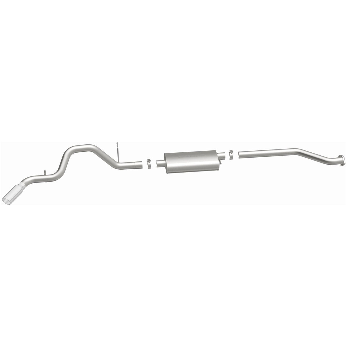 MagnaFlow Street Series cat-back výfuk – Chevrolet Silverado 1500 (1999–2002) / GMC Sierra 1500 (1999–2002), jednostěnná leštěná koncovka Ø 4″, potrubí Ø 3″ - 15618
