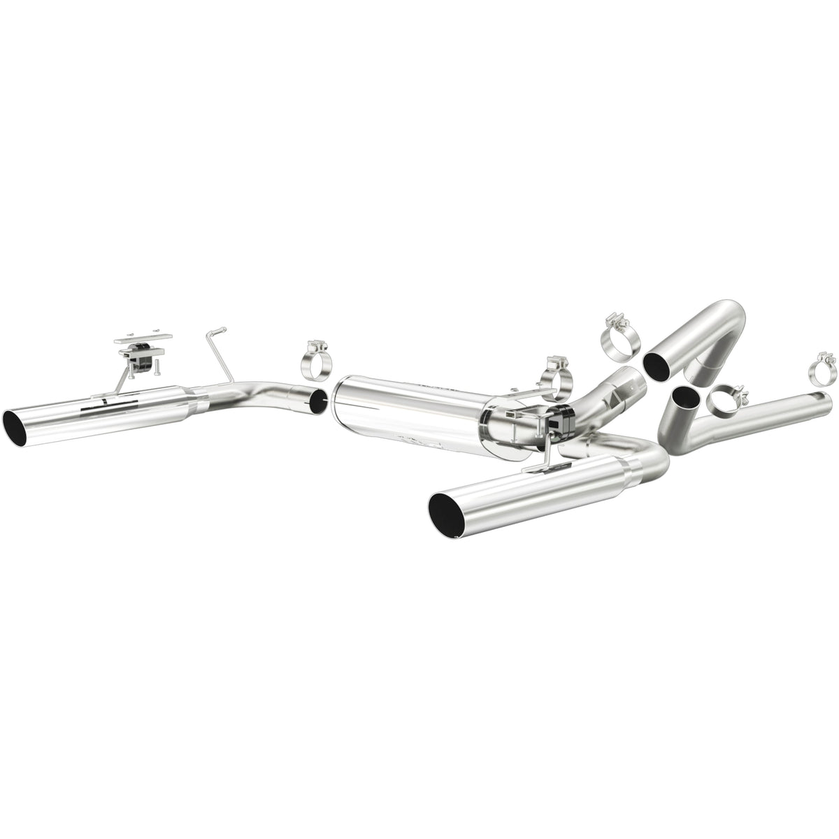 MagnaFlow Street Series cat-back výfuk – Chevrolet Camaro / Pontiac Firebird 5,7 (1998–2002), 2 koncovky rozděleně vzadu - 15684