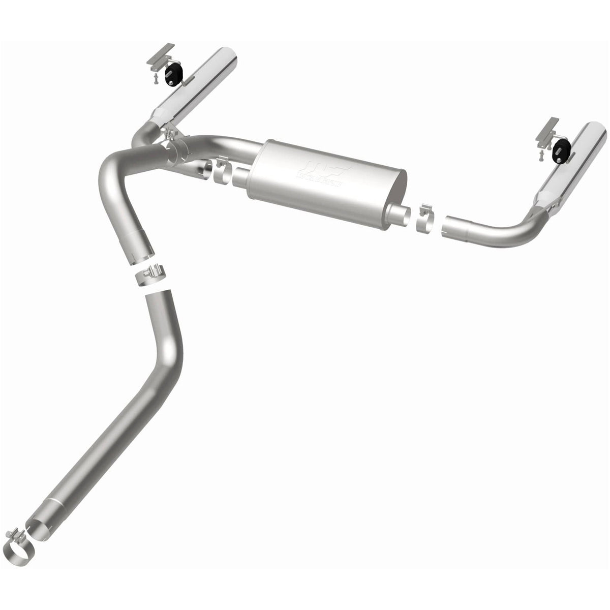 MagnaFlow Street Series cat-back výfuk – Chevrolet Camaro / Pontiac Firebird 5,7 (1998–2002), 2 koncovky rozděleně vzadu - 15684