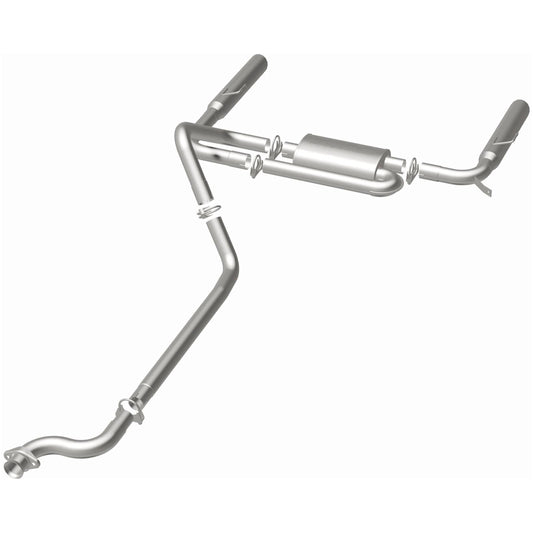MagnaFlow Street Series cat-back výfuk – Chevrolet Camaro (1993–1997) / Pontiac Firebird (1993–1997), 2 leštěné koncovky rozděleně vzadu délky 22″, potrubí Ø 2,5″ - 15694