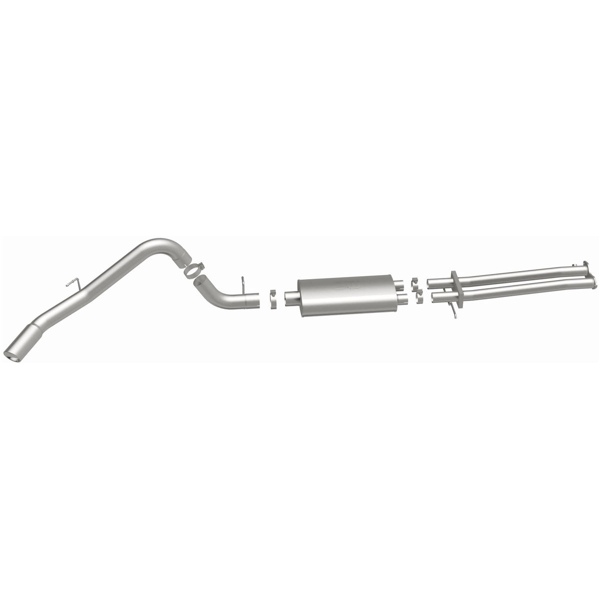 MagnaFlow Street Series cat-back výfuk – Chevrolet C1500 Suburban 5,7 (1996–1999) a další, leštěná koncovka Ø 4″, potrubí Ø 3,5″ - 15699