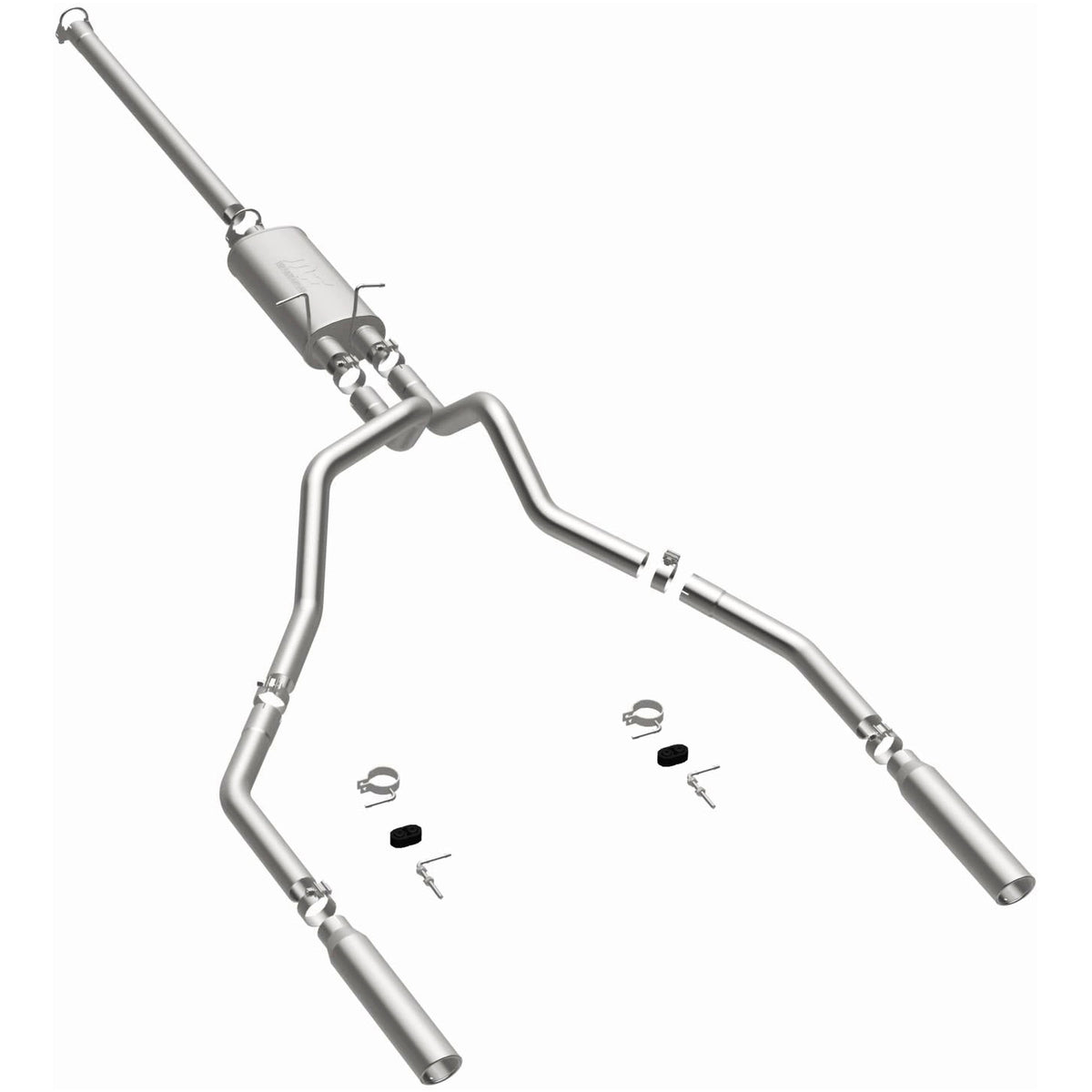 MagnaFlow Street Series cat-back výfuk – Ford F-150 (1997–2003) / Ford F-150 Heritage (2004), 2 leštěné koncovky Ø 3,5″ rozděleně vzadu, potrubí Ø 2,5″ - 15749