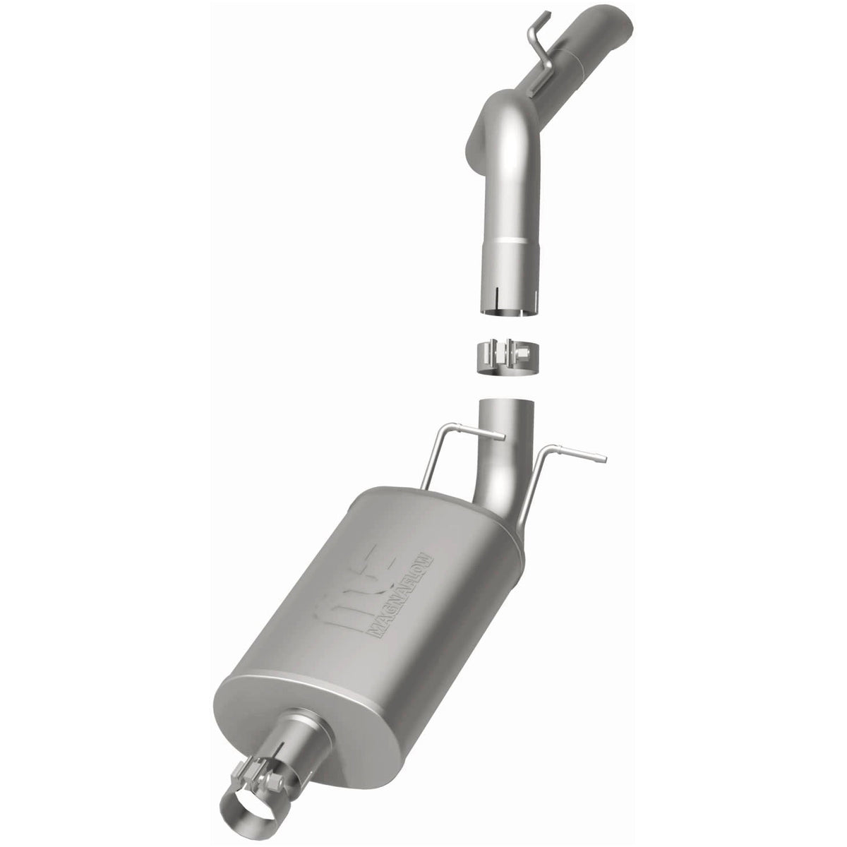 MagnaFlow Street Series cat-back výfuk – Jeep Wrangler (1991–1995), leštěná koncovka rovně vpravo vzadu - 15853