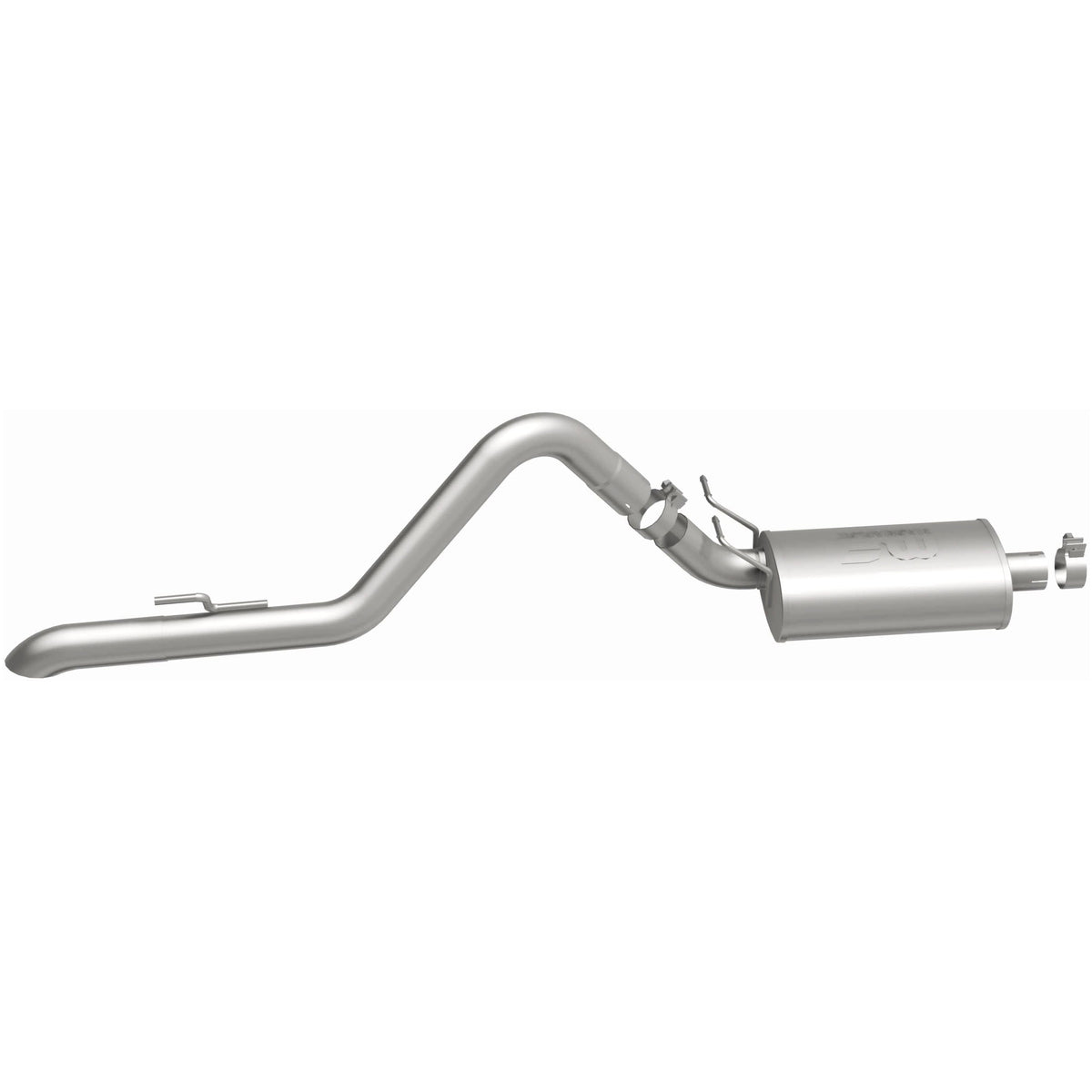 MagnaFlow Street Series cat-back výfuk – Jeep Wrangler (1991–1995), leštěná koncovka rovně vpravo vzadu - 15853