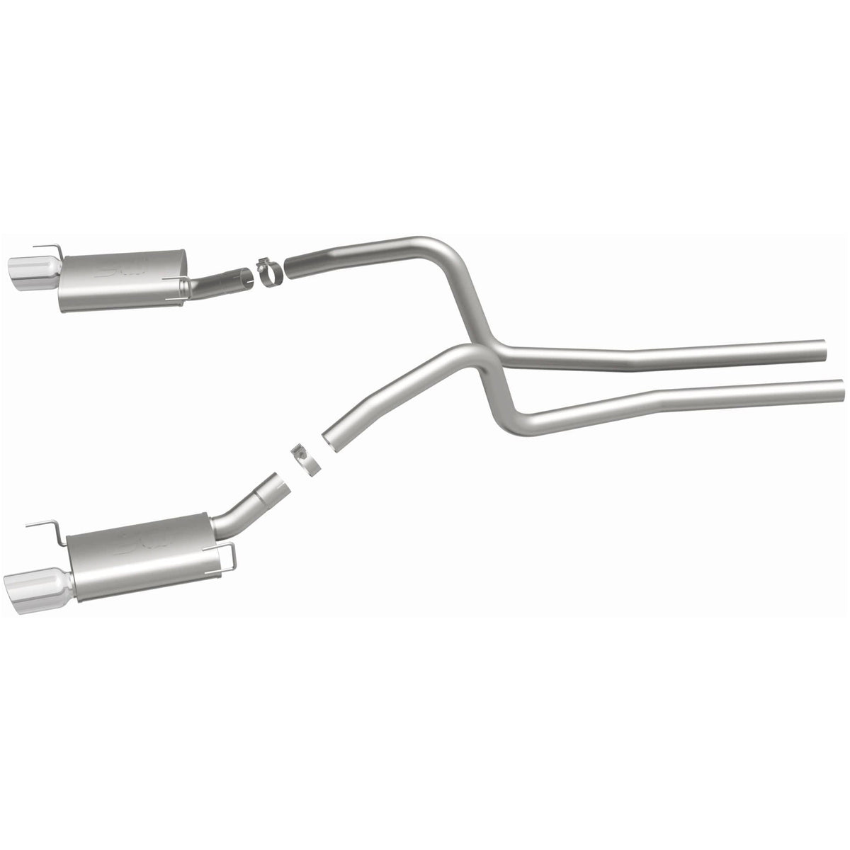 MagnaFlow Street Series cat-back výfuk – Ford Mustang 4,6 (2005–2009) / Mustang Shelby GT500 5,4 (2007–2009) - 15881