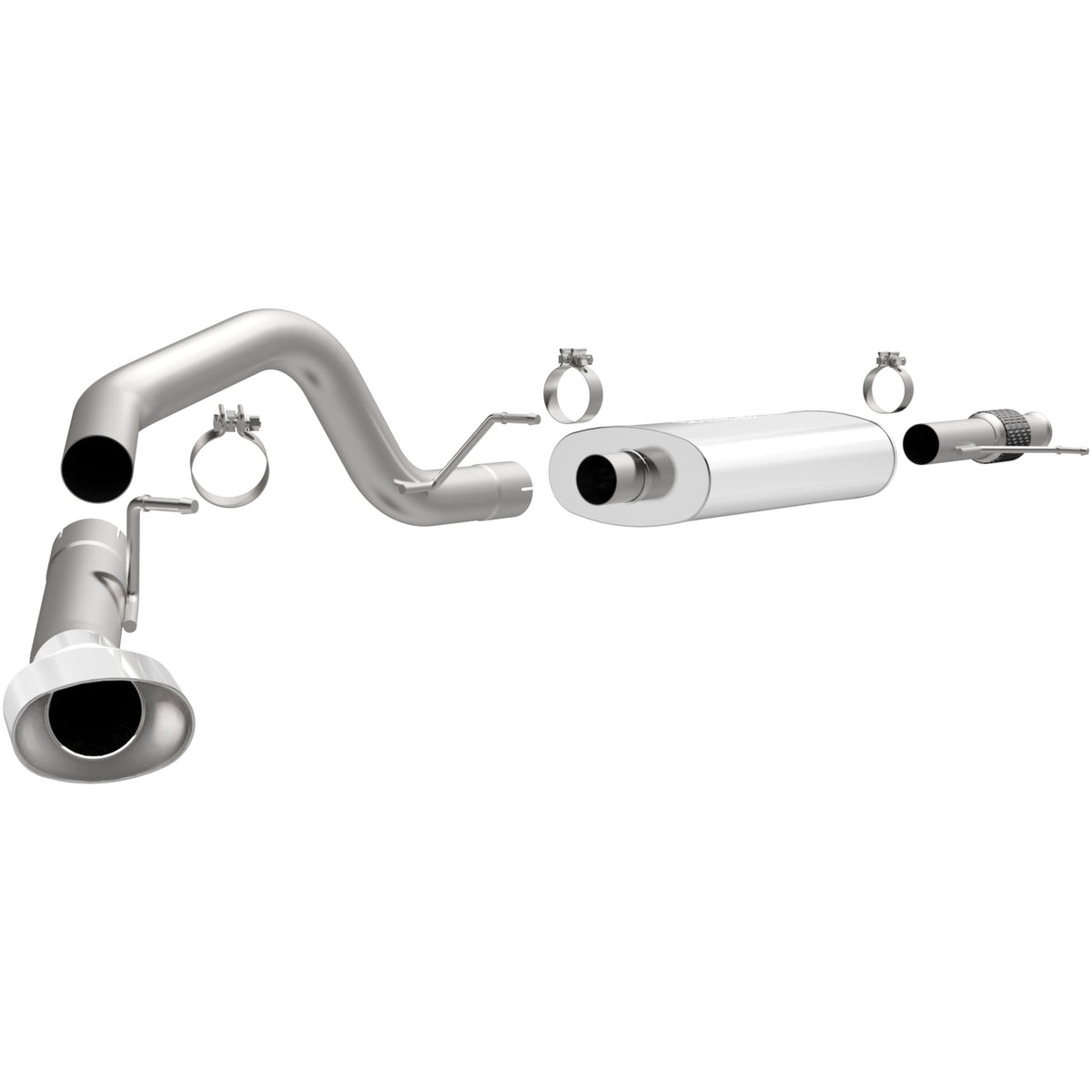 MagnaFlow Street Series cat-back výfuk – Chevrolet Tahoe (2009–2014) / GMC Yukon (2009–2014), leštěná koncovka Ø 3,5″ - 16564