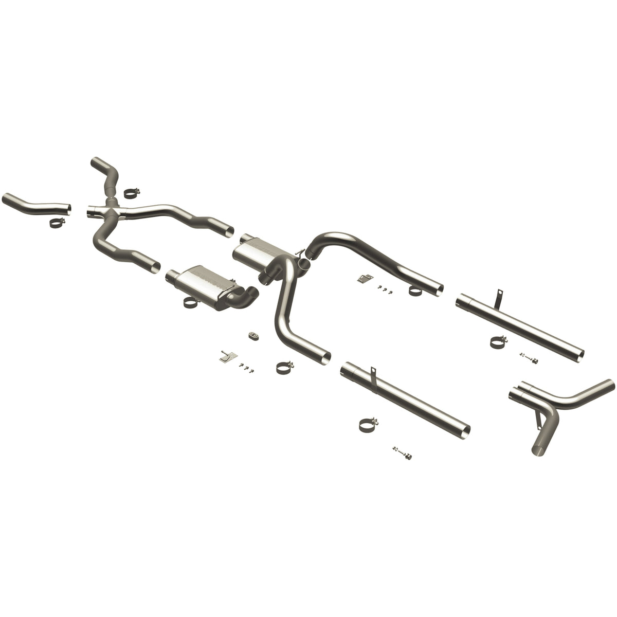 MagnaFlow Street Series crossmember-back výfuk – Chevrolet Bel Air 4,3 / 4,6 (1955–1957) - 16596