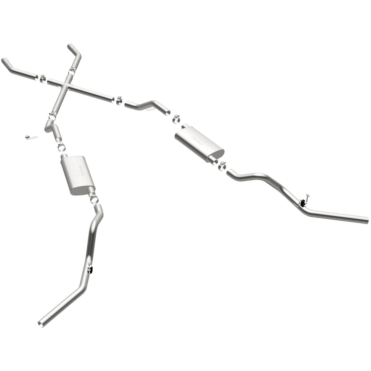 MagnaFlow Street Series crossmember-back výfuk – Chevrolet C10 Pickup (1960–1972) / Chevrolet C20 Pickup (1966–1972) - 16643