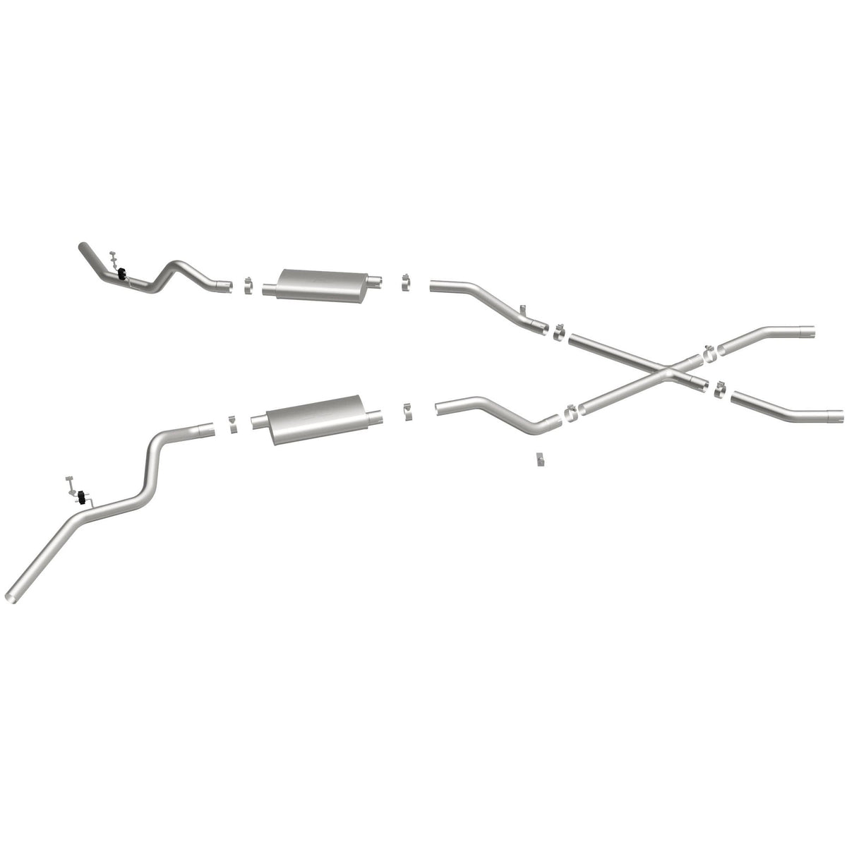 MagnaFlow Street Series crossmember-back výfuk – Chevrolet C10 Pickup (1960–1972) / Chevrolet C20 Pickup (1966–1972) - 16643