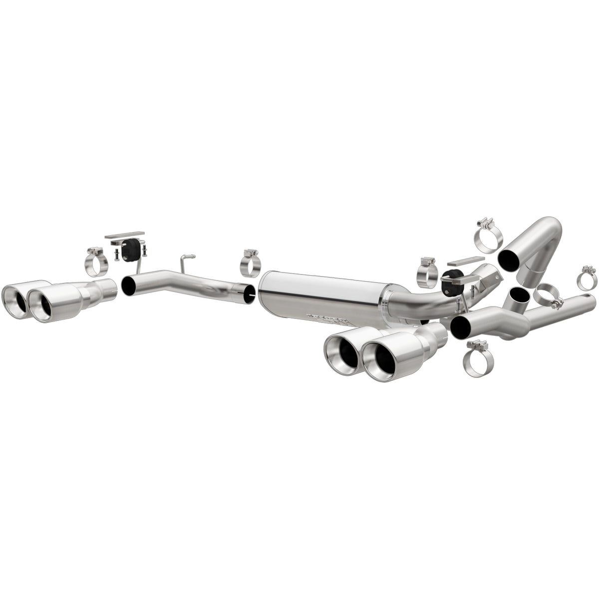 MagnaFlow Street Series cat-back výfuk – Chevrolet Camaro / Pontiac Firebird 5,7 (1998–2002), 4 koncovky rozděleně vzadu - 16723