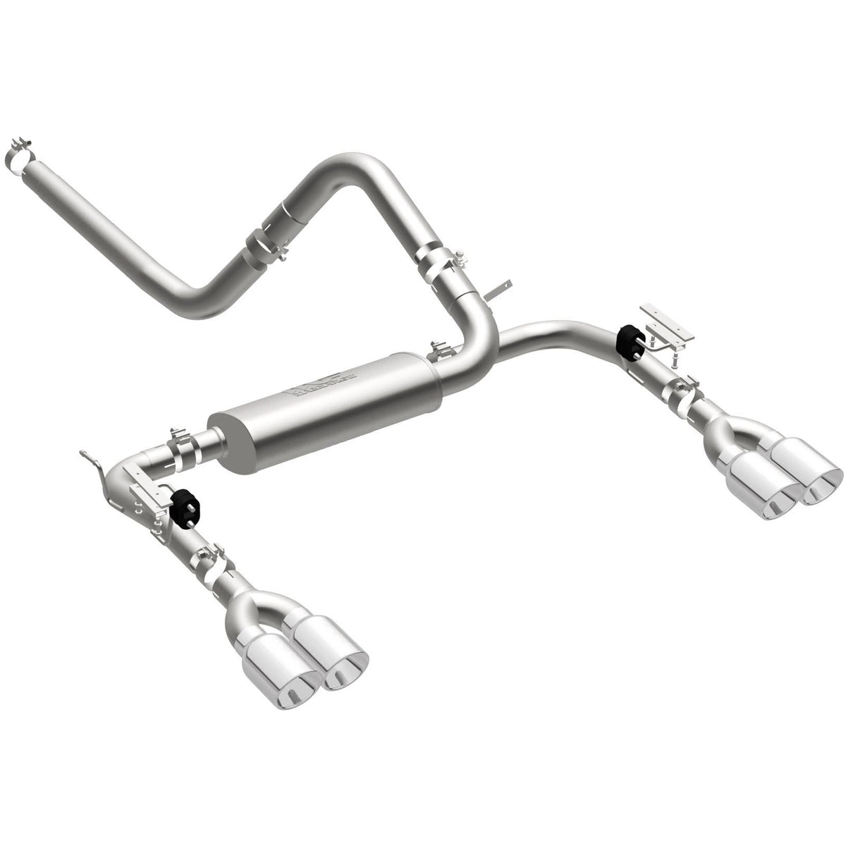 MagnaFlow Street Series cat-back výfuk – Chevrolet Camaro / Pontiac Firebird 5,7 (1998–2002), 4 koncovky rozděleně vzadu - 16723