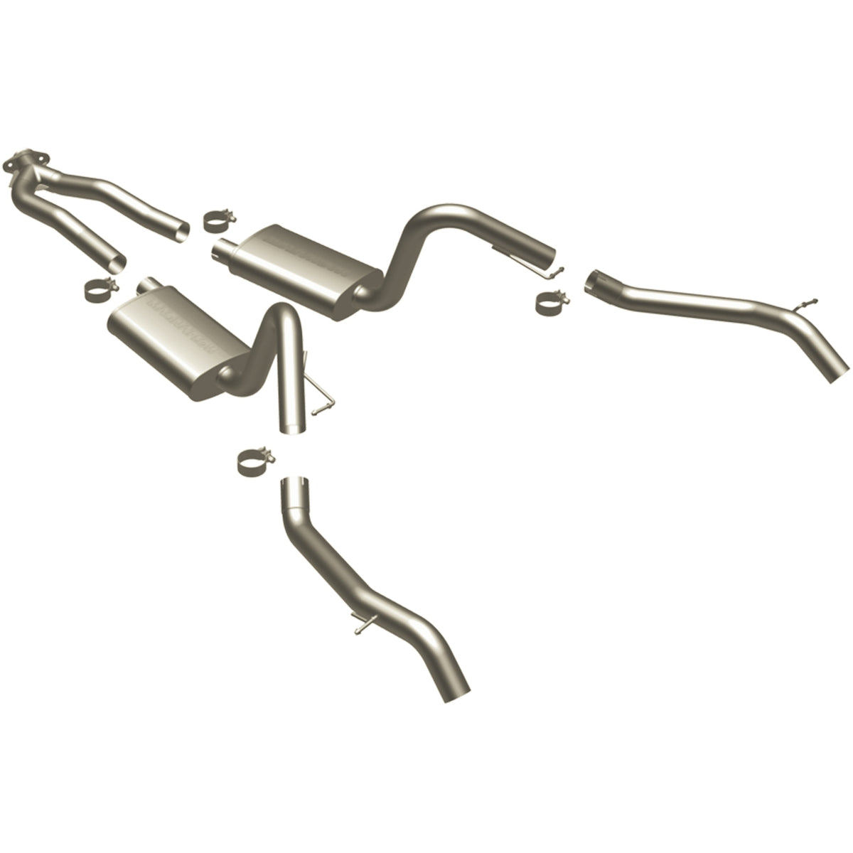 MagnaFlow Street Series cat-back výfuk – Chevrolet Camaro 5,7 / 5,0 (1975–1979) - 16828