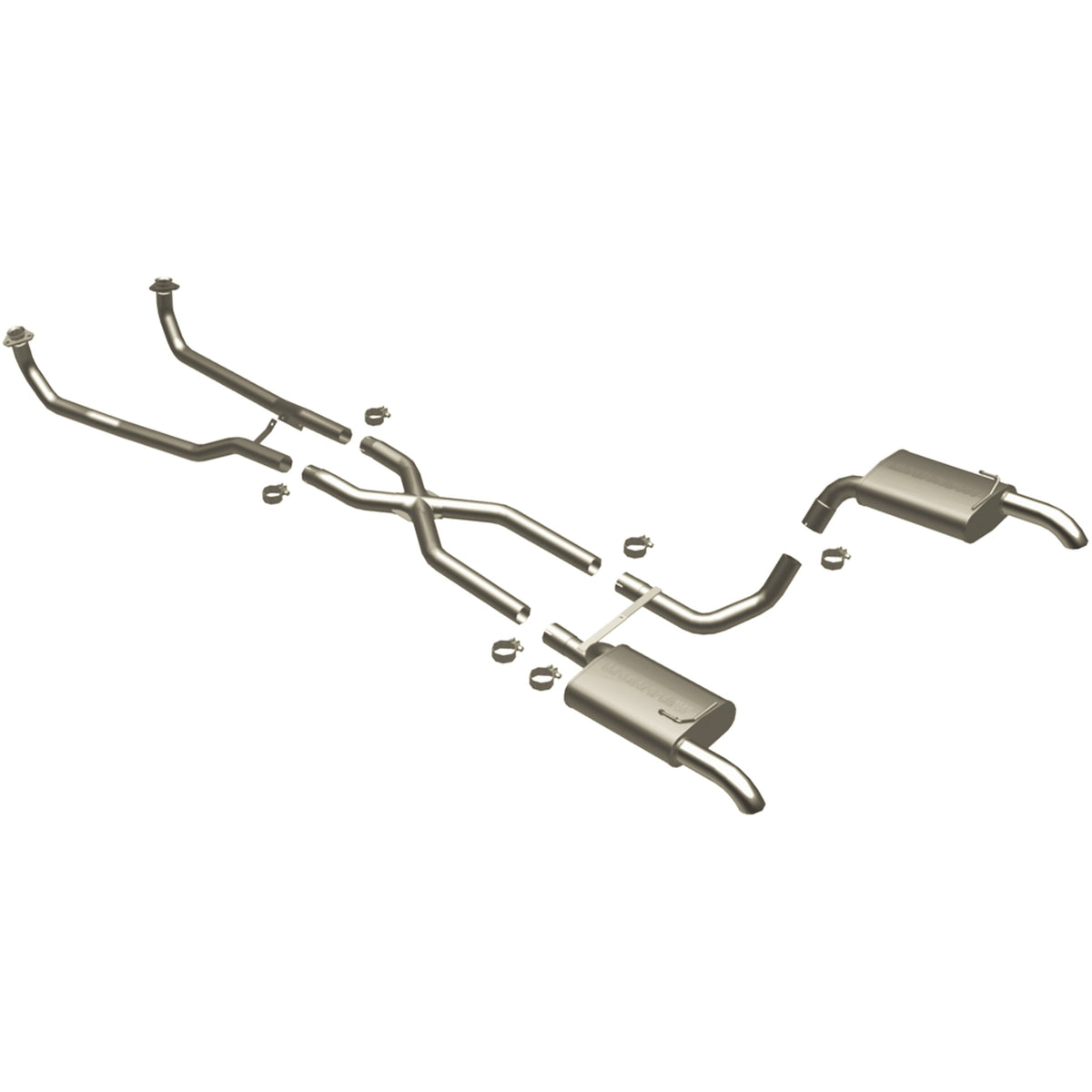 MagnaFlow Street Series crossmember-back výfuk – Chevrolet Corvette 5,3 / 5,7 (1968–1973) - 16842