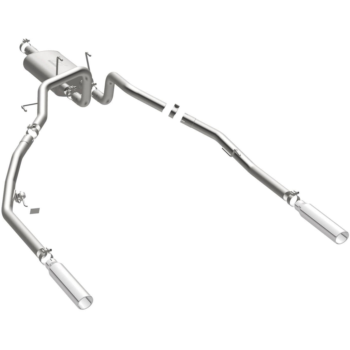 MagnaFlow Street Series cat-back výfuk – Ram 1500 (2011–2018) / Ram 1500 Classic 5,7 (2019–2021) a další, 2 leštěné koncovky rozděleně vzadu - 16870