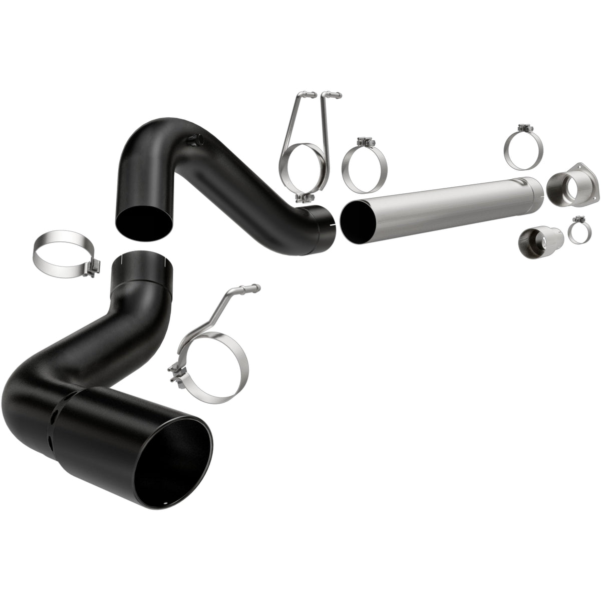 MagnaFlow Black DPF Series DPF-back výfuk – Ford F-250 Super Duty (2008–2019) / Ford F-350 Super Duty (2008–2019), koncovka vpravo vzadu