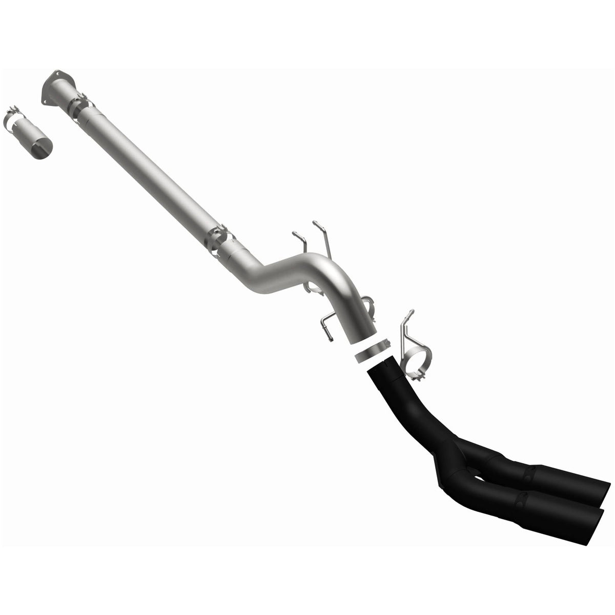 MagnaFlow Black DPF Series DPF-back výfuk – Ford F-250 Super Duty 6,7 (2011–2019) a další, 2 koncovky vpravo za zadním kolem