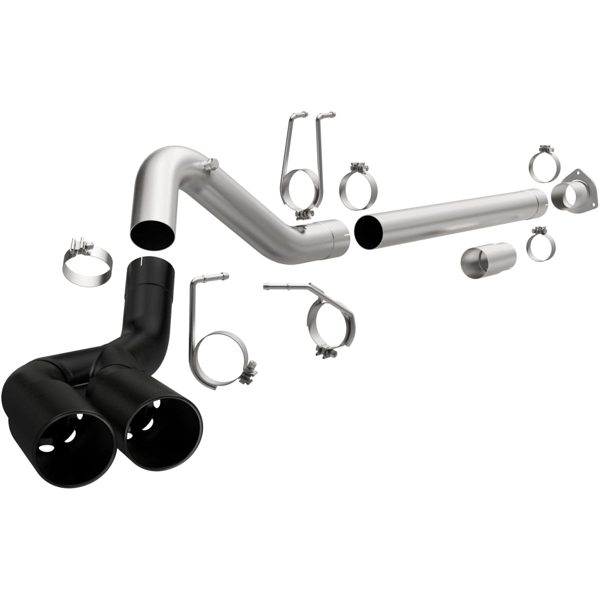 MagnaFlow Black DPF Series DPF-back výfuk – Ford F-250 Super Duty 6,7 (2011–2019) a další, 2 koncovky vpravo za zadním kolem