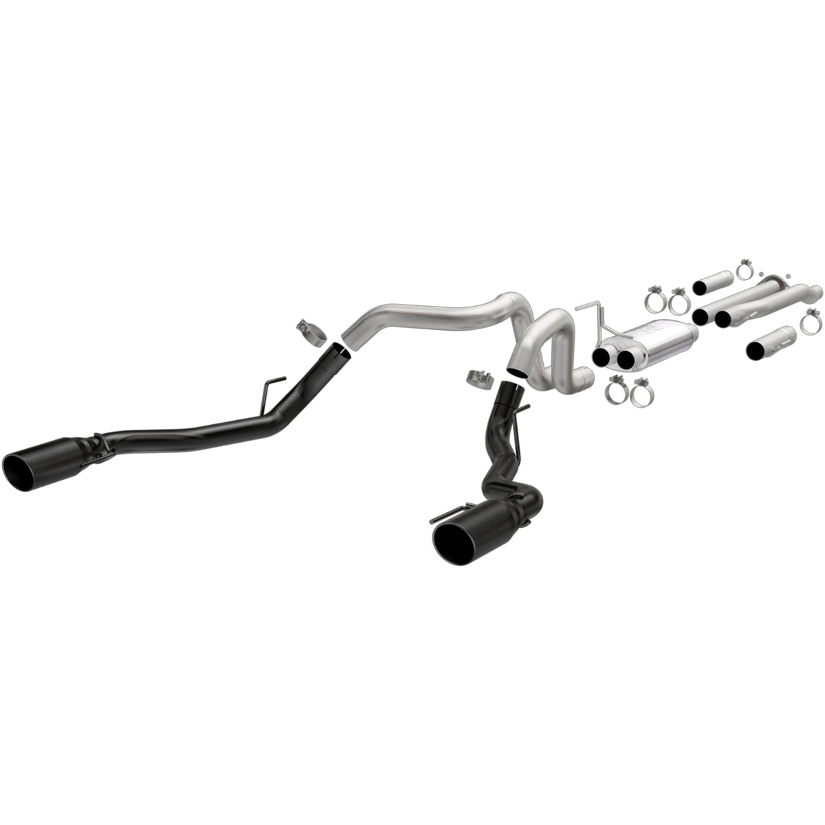MagnaFlow Street Series cat-back výfuk – Ford F-150 Raptor 3,5 (2017–2020), černé koncovky - 19350