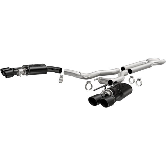 MagnaFlow Competition Series cat-back výfuk – Ford Mustang 5,0 (2018–2021), 4 černé koncovky rozděleně vzadu - 19369