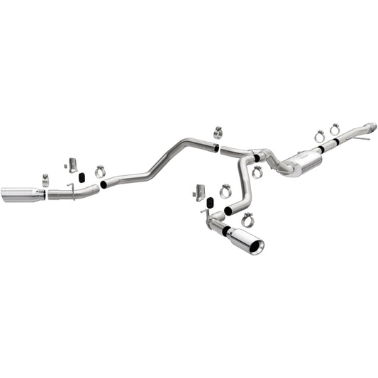 MagnaFlow Street Series cat-back výfuk – Chevrolet Silverado 1500 (2019–2021) / GMC Sierra 1500 (2019–2021), 2 koncovky rozděleně za zadními koly