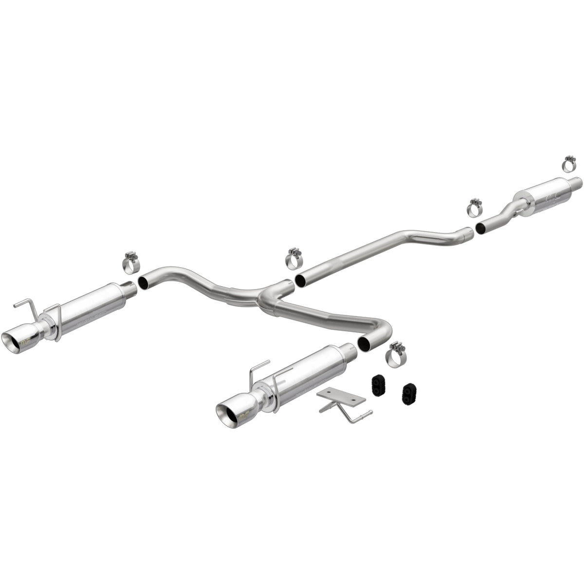MagnaFlow Street Series cat-back výfuk – Chevrolet Cruze 1,4 (2016–2019), 2 koncovky rozděleně vzadu - 19480