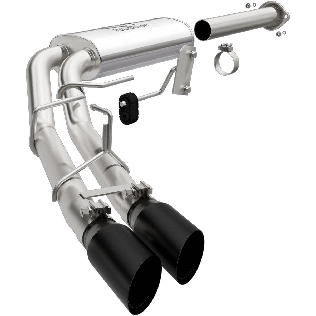 MagnaFlow Street Series cat-back výfuk – Ford F-150 (2015–2020), 2 černé koncovky vpravo před zadním kolem - 19497