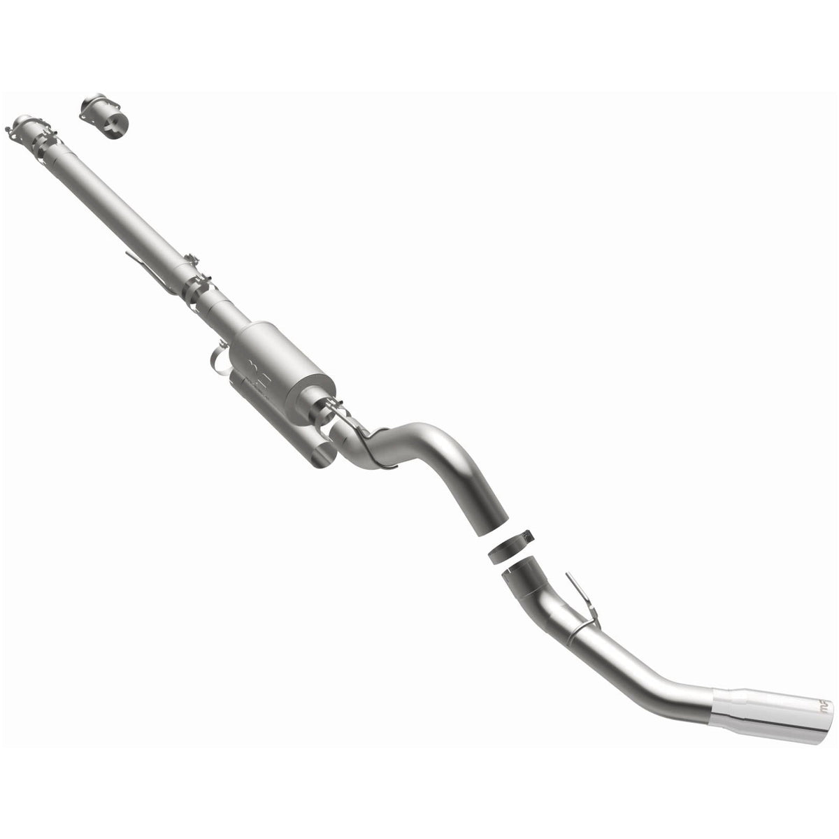 MagnaFlow Street Series cat-back výfuk – Ford F-150 (2021), leštěná koncovka Ø 5″ vpravo vzadu, potrubí Ø 4″ - 19577