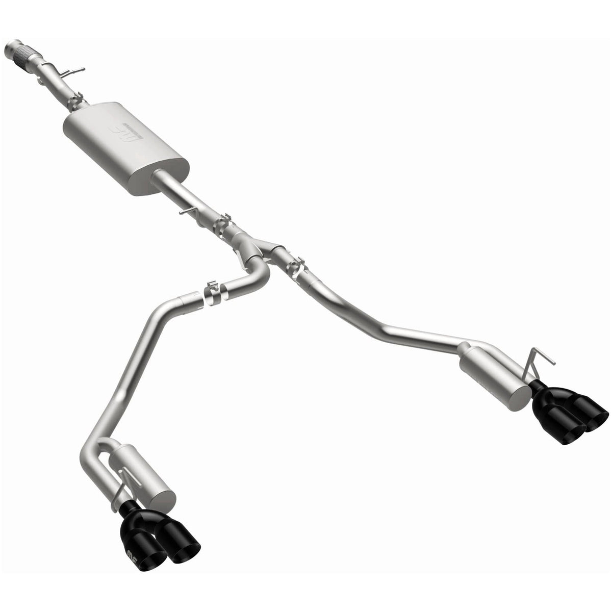 MagnaFlow Street Series cat-back výfuk – Cadillac Escalade 6,2 (2021) / Chevrolet Tahoe 6,2 (2021) a další, koncovky Black Chrome - 19580