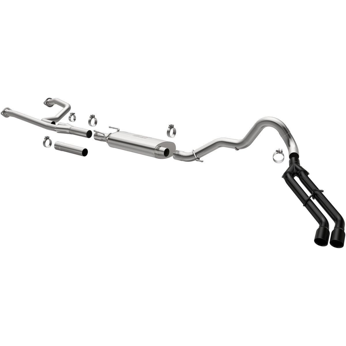 MagnaFlow Street Series cat-back výfuk – Toyota Tundra 3,4 (2022–2026), černé koncovky - 19603