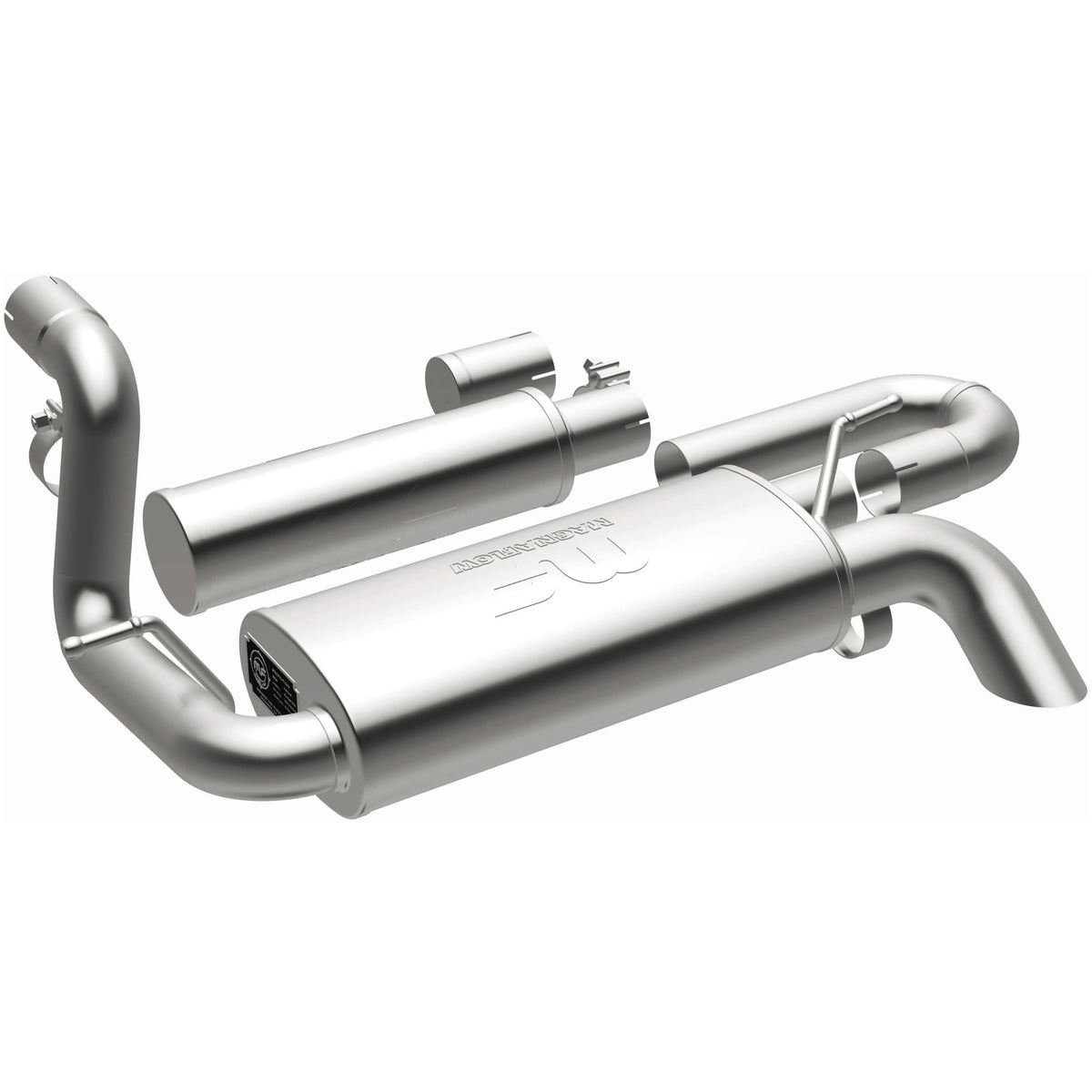 MagnaFlow Overland Series axle-back výfuk – Jeep Wrangler 2,0 / 3,6 (2018–2026) - 19620