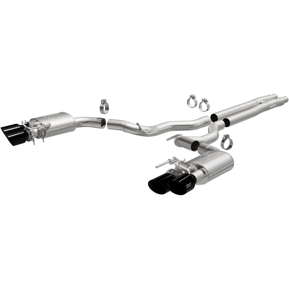 MagnaFlow Competition Series cat-back výfuk – Ford Mustang 5,0 (2024–2026), 4 koncovky rozděleně vzadu - 19643
