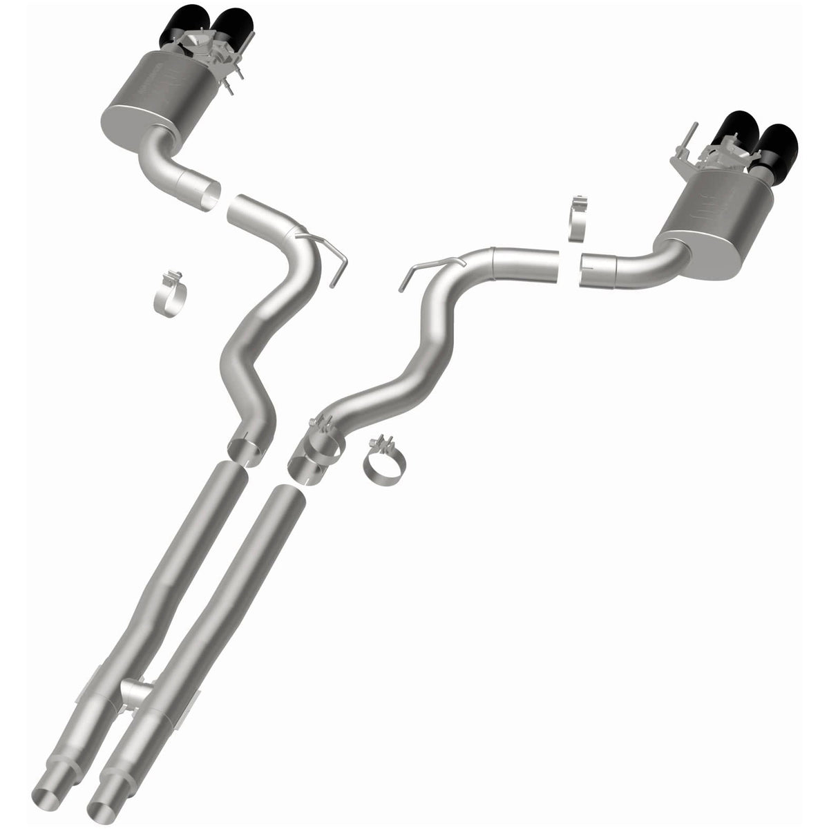 MagnaFlow Competition Series cat-back výfuk – Ford Mustang 5,0 (2024–2026), 4 koncovky rozděleně vzadu - 19643