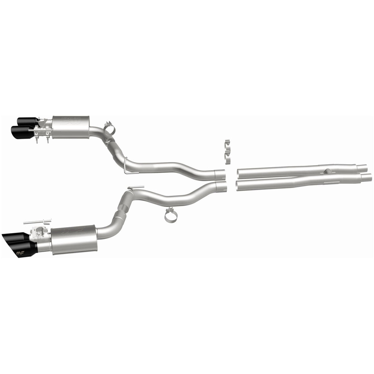 MagnaFlow Competition Series cat-back výfuk – Ford Mustang 5,0 (2024–2026), 4 koncovky rozděleně vzadu - 19643