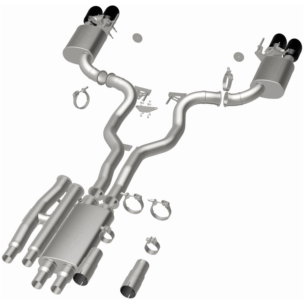 MagnaFlow xMOD Series cat-back výfuk – Ford Mustang 5,0 (2024–2026), koncovky Black Chrome - 19646