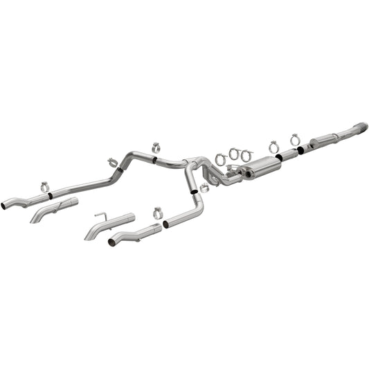 MagnaFlow Overland Series cat-back výfuk – Chevrolet Silverado 1500 ZR2 / GMC Sierra 1500 AT4X 6,2 (2024–2026) - 19703